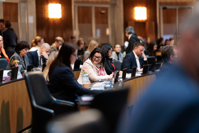Nationalratsabgeordnete Melanie Erasim (SPÖ) im Gespräch
