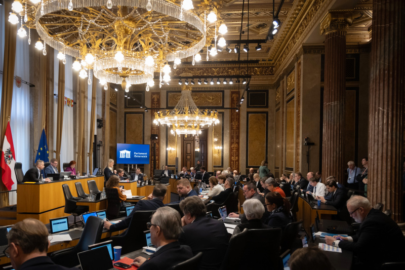 Blick in den Sitzungssaal