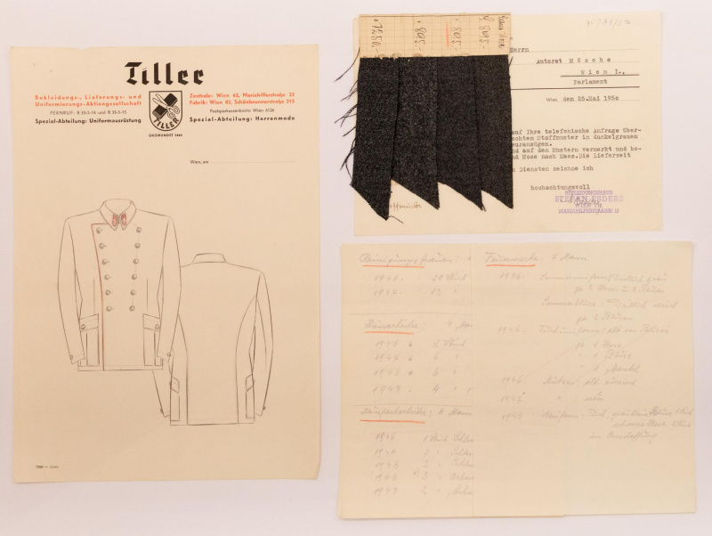 Ausgewählte Objekte der im "Schaufenster des Archivs" ausgestellten Archivalien