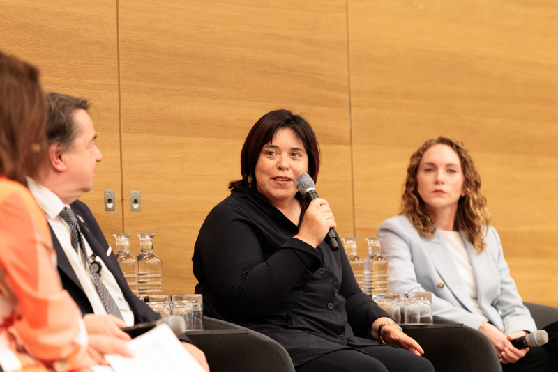 Interviewrunde mit den Bereichssprecherinnen und Bereichssprechern für Volksgruppen der Parlamentsfraktionen. Am Wort Nationalratsabgeordnete Agnes Totter (ÖVP)