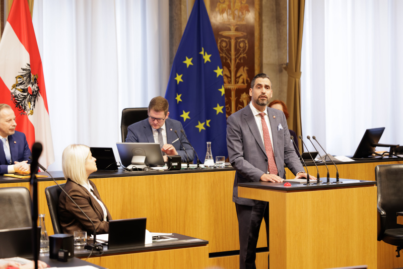 Am Rednerpult: Bundesrat Daniel Schmid (SPÖ)