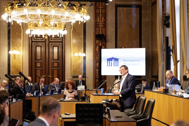 Am Rednerpult: Bundesrat Michael Wanner (SPÖ)