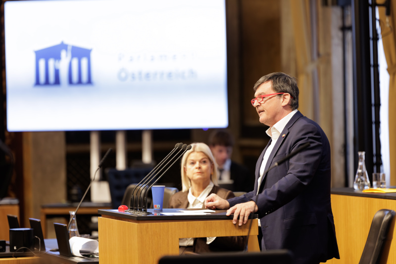 Am Rednerpult: Bundesrat Michael Wanner (SPÖ)