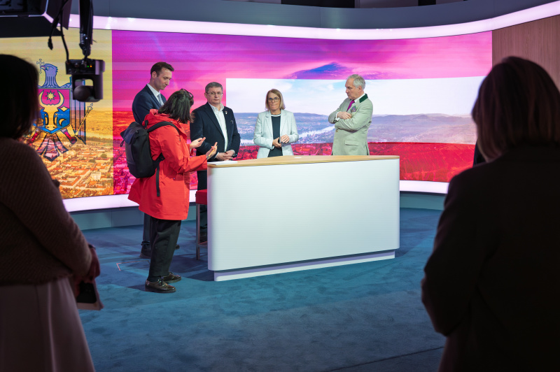 Besuch des IMC Krems. Besuch des TV-Studios