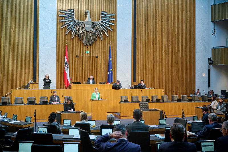 Am Rednerinnenpult: Nationalratsabgeordnete Daniela Gmeinbauer (ÖVP)