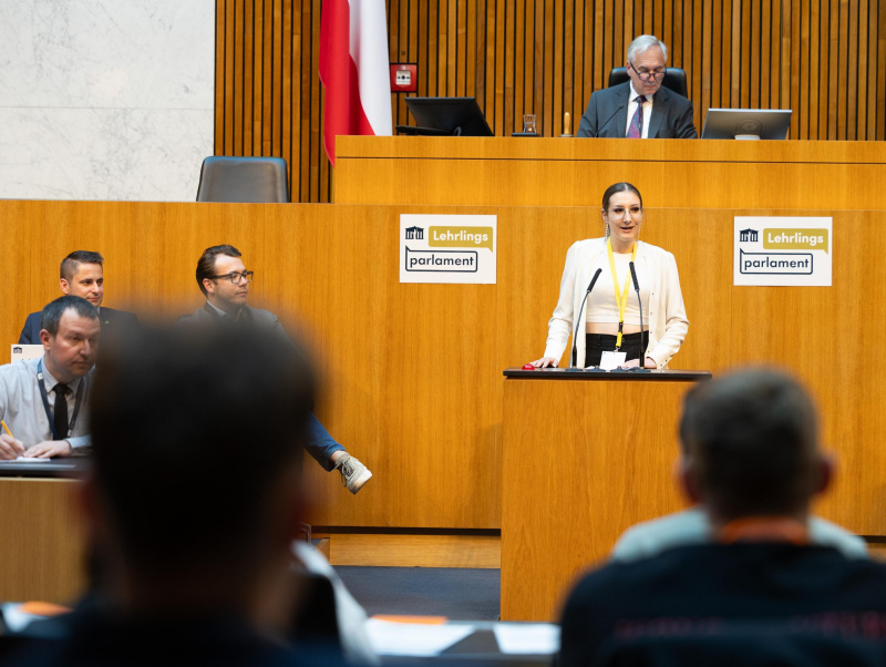 Nationalratssitzung mit Veranstaltungsteilnehmer:innen