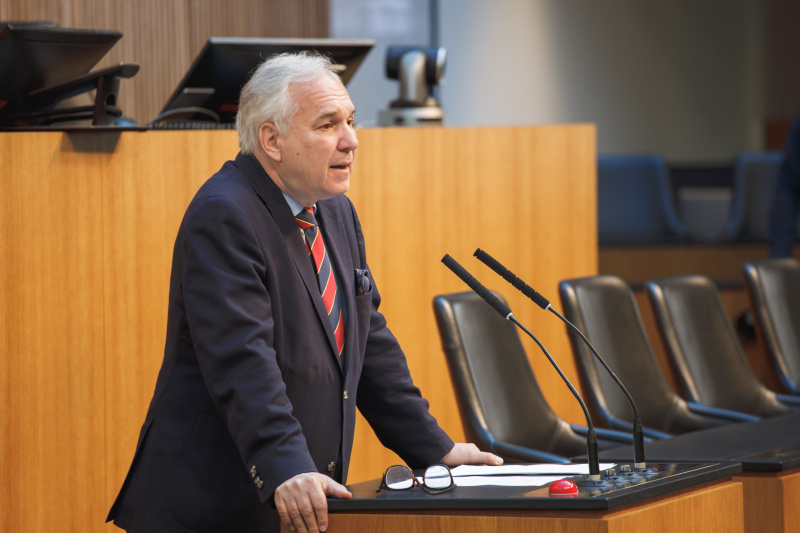 Begrüßung durch Nationalratspräsident Walter Rosenkranz (FPÖ)