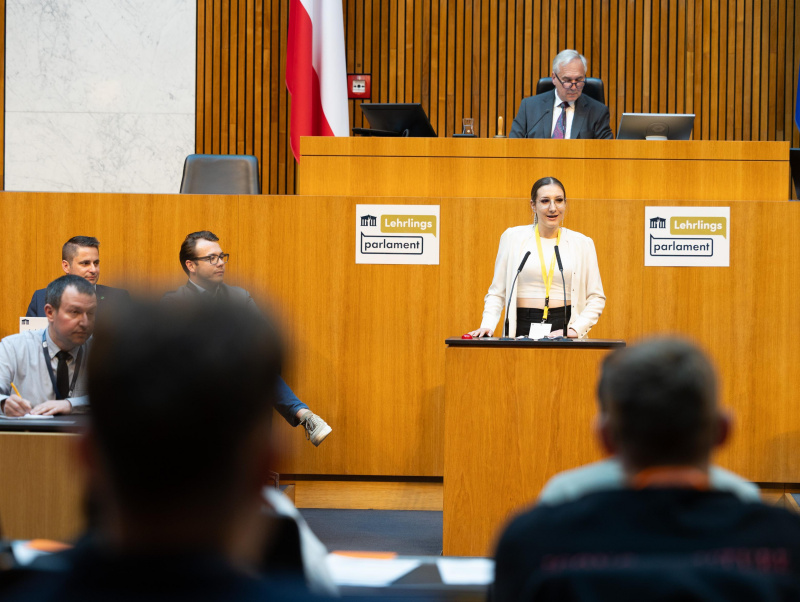 Nationalratssitzung mit Veranstaltungsteilnehmer:innen