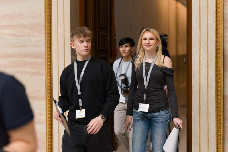 Lehrlingsreporter und -reporterin