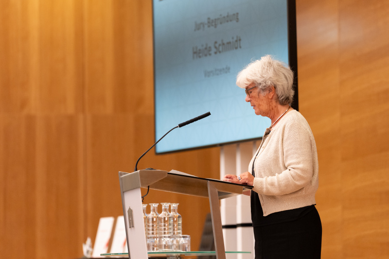 Jury-Begründung. Heide Schmidt (Juryvorsitzende)