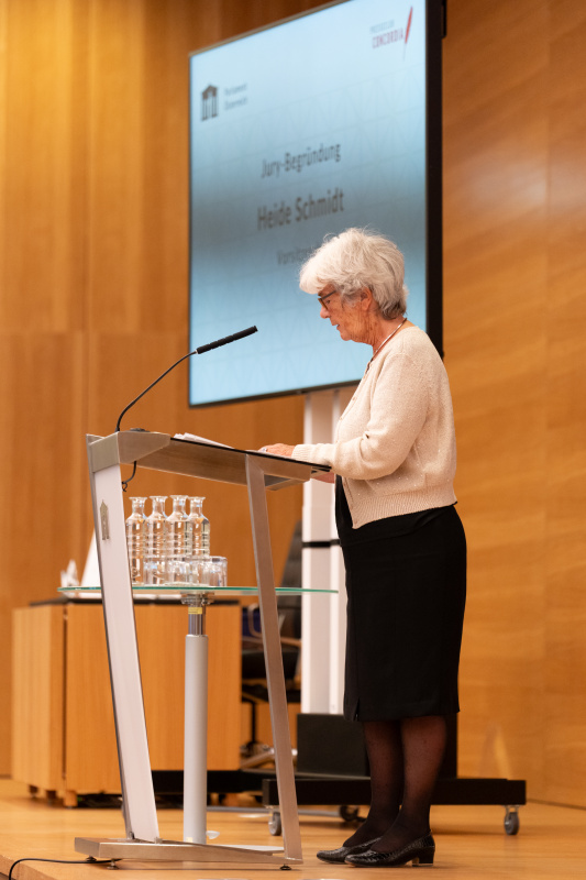 Jury-Begründung. Heide Schmidt (Juryvorsitzende)