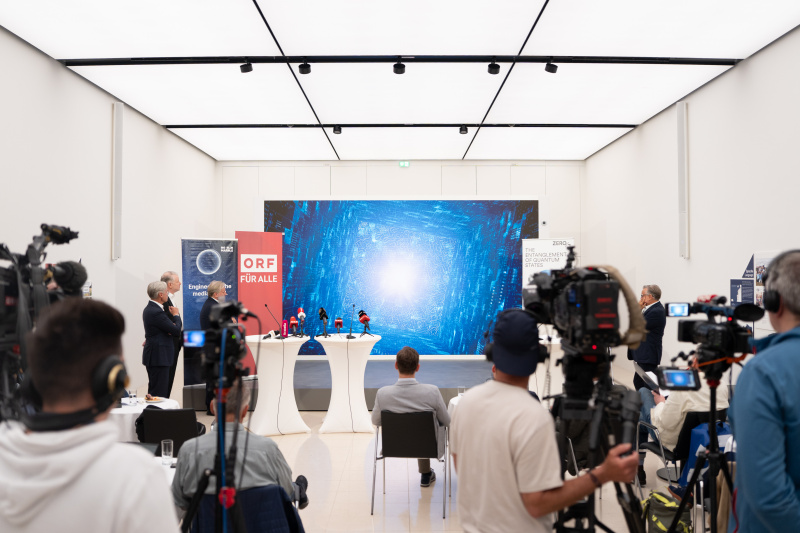 Präsentation der quantenkryptografischen Absicherung