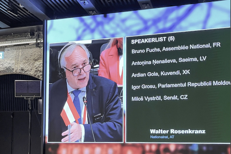 Nationalratspräsident Walter Rosenkranz (FPÖ) am Wort