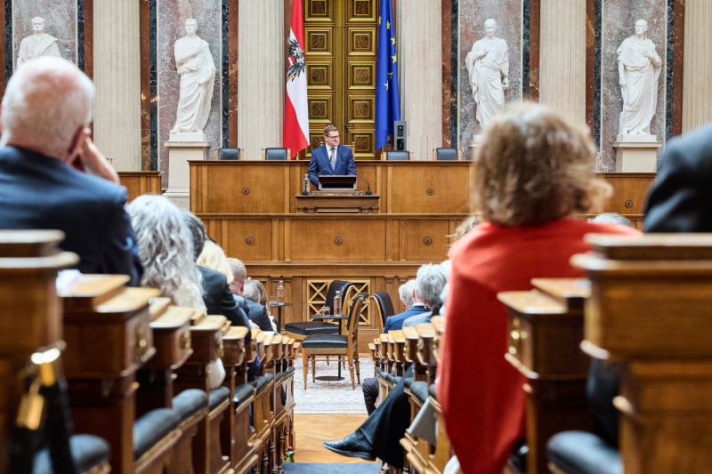 Abschlussworte. Bundesratspräsident Markus Stotter (ÖVP)