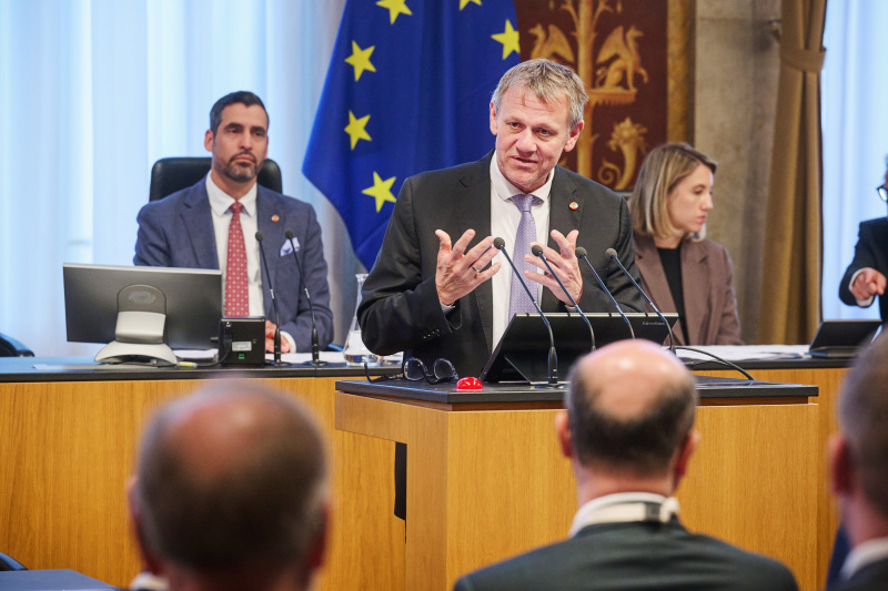 Panel 1: „Regionale Sicherheit und Aufgaben der Länder – Verantwortung vor Ort gestalten“. Bundesrat Christoph Thoma (ÖVP)
