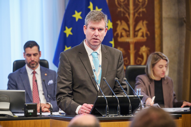 Panel 2: „Ehrenamt – Engagement als Fundament regionaler Stärke“.  Vertreter des Hessischen Ministeriums für Digitalisierung und Innovation André Meißner