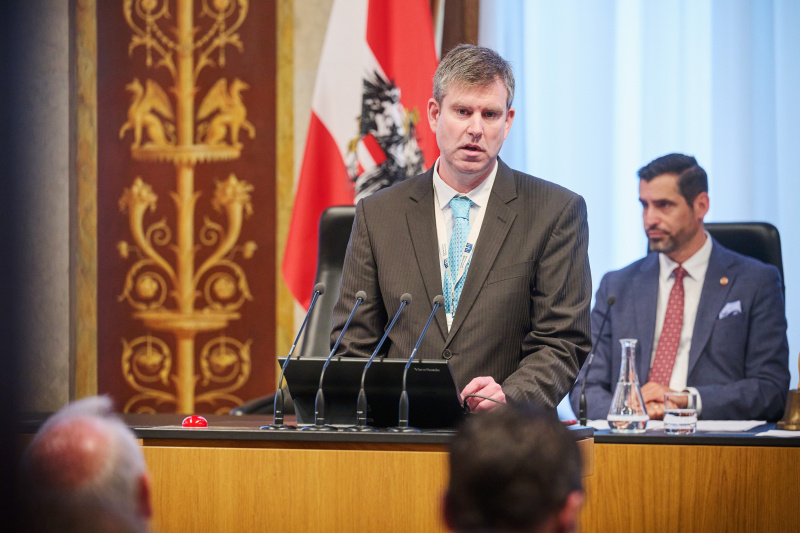 Panel 2: „Ehrenamt – Engagement als Fundament regionaler Stärke“.  Vertreter des Hessischen Ministeriums für Digitalisierung und Innovation André Meißner