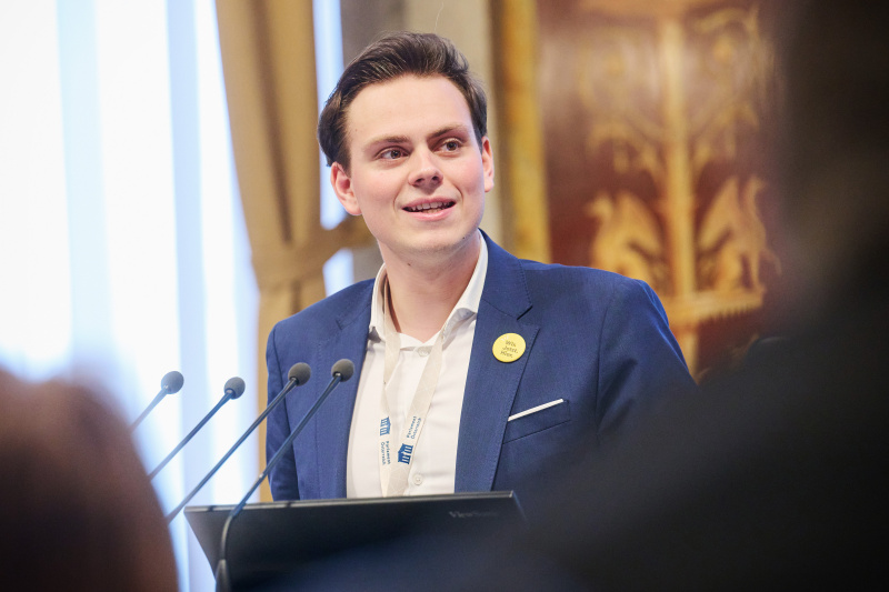 Panel 3: „Jugend“. Vorsitzteam Bundesjugendvertretung Moritz Mittermann