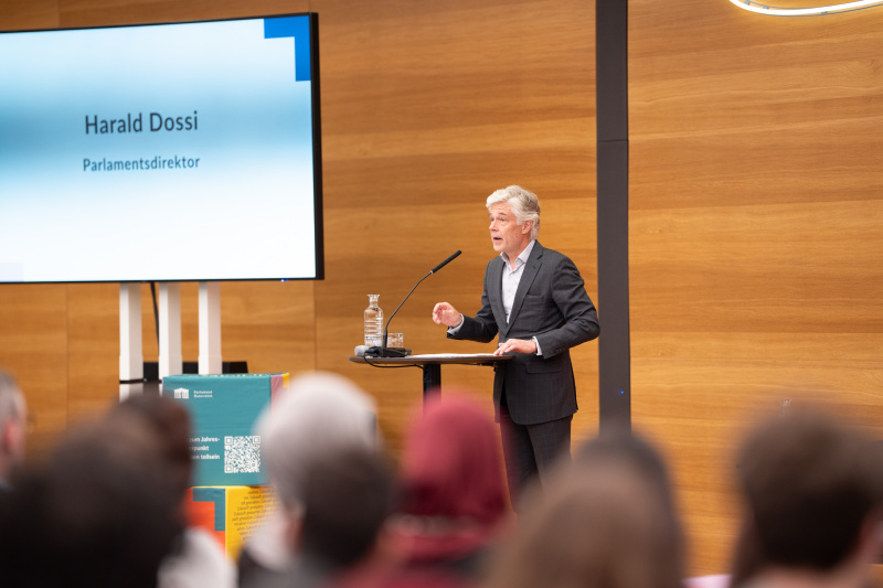Eröffnungsworte Parlamentsdirektor Harald Dossi