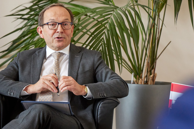 Arbeitsgespräch. Zweiter Nationalratspräsident Peter Haubner (ÖVP)