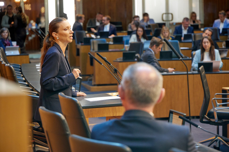 Am Rednerinnenpult: Nationalratsabgeordnete Susanne Fürst (FPÖ)