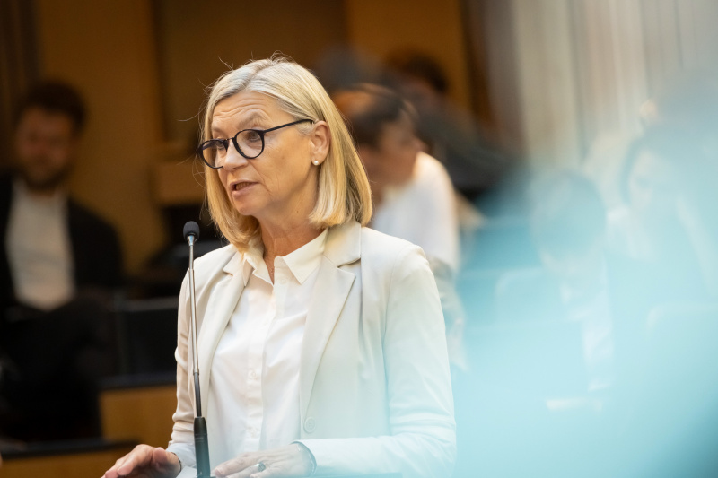 Am Rednerinnenpult: Nationalratsabgeordnete Daniela Gmeinbauer (ÖVP)