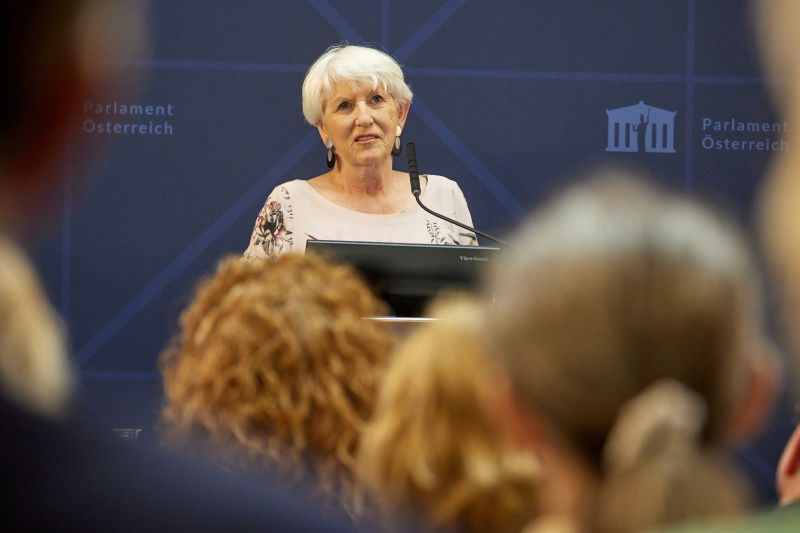 Vortrag: "Partizipation von Menschen mit Behinderungen in der Politik“. Bundesministerin a.D. Maria Rauch-Kallat