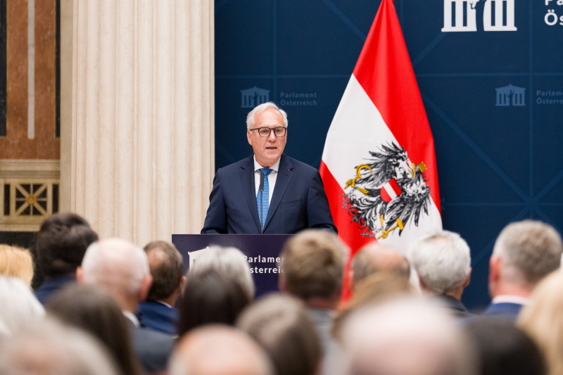 Begrüßung. Nationalratspräsident Walter Rosenkranz (FPÖ)