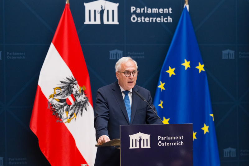 Begrüßung. Nationalratspräsident Walter Rosenkranz (FPÖ)