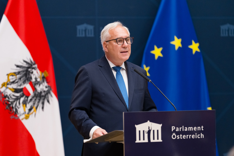 Begrüßung. Nationalratspräsident Walter Rosenkranz (FPÖ)