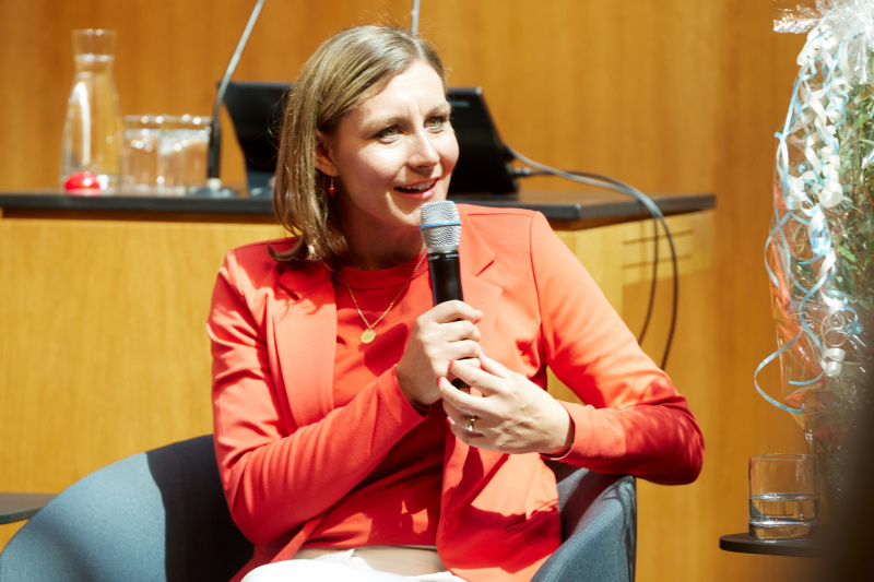Podiumsdiskussion. Nationalratsabgeordnete Heike Eder (ÖVP)