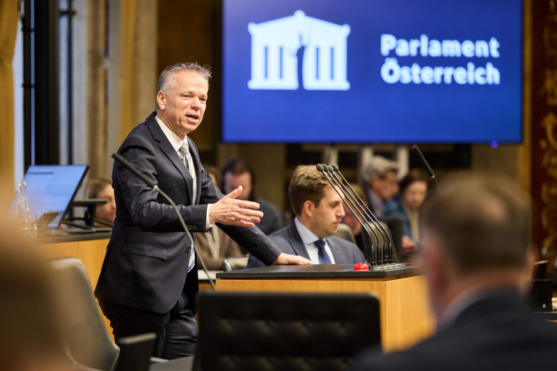 Am Rednerpult Bundesrat Harald Himmer (ÖVP)