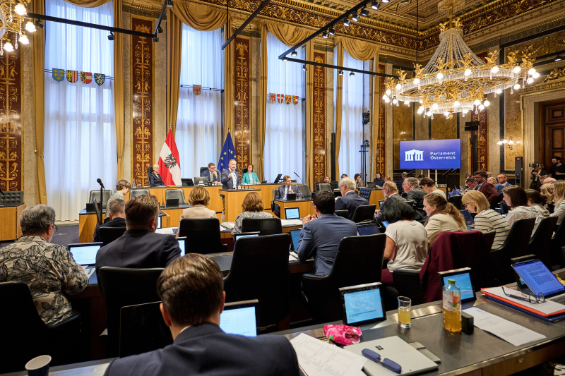 Blick Richtung Plenum.