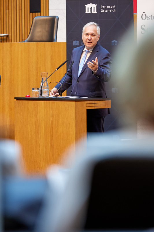 Eröffnungsworte. Nationalratspräsident Walter Rosenkranz (FPÖ)