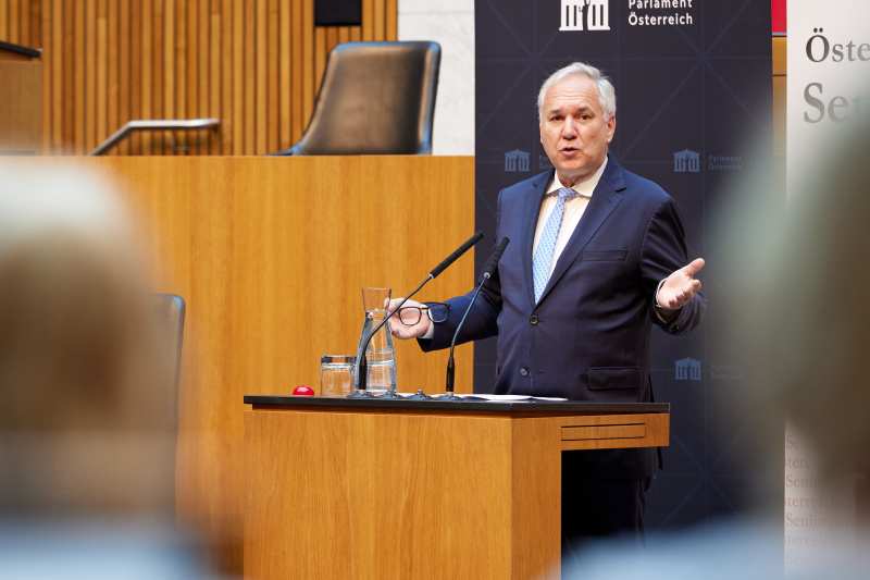 Eröffnungsworte. Nationalratspräsident Walter Rosenkranz (FPÖ)