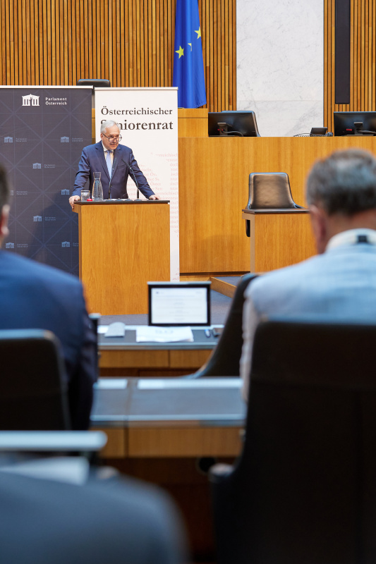 Eröffnungsworte. Nationalratspräsident Walter Rosenkranz (FPÖ)