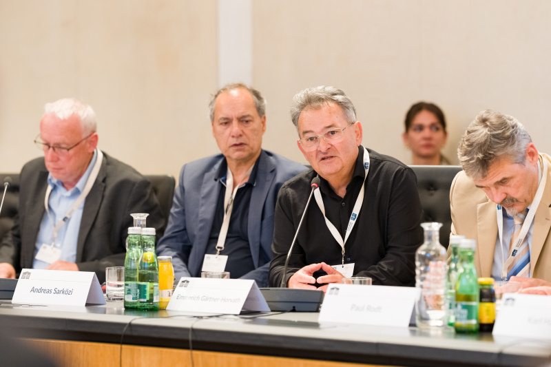 Statements der Vorsitzenden im Volksgruppenbeirat. Am Wort Emmerich Gärtner-Horvath, Volksgruppenbeirat Romnja und Roma