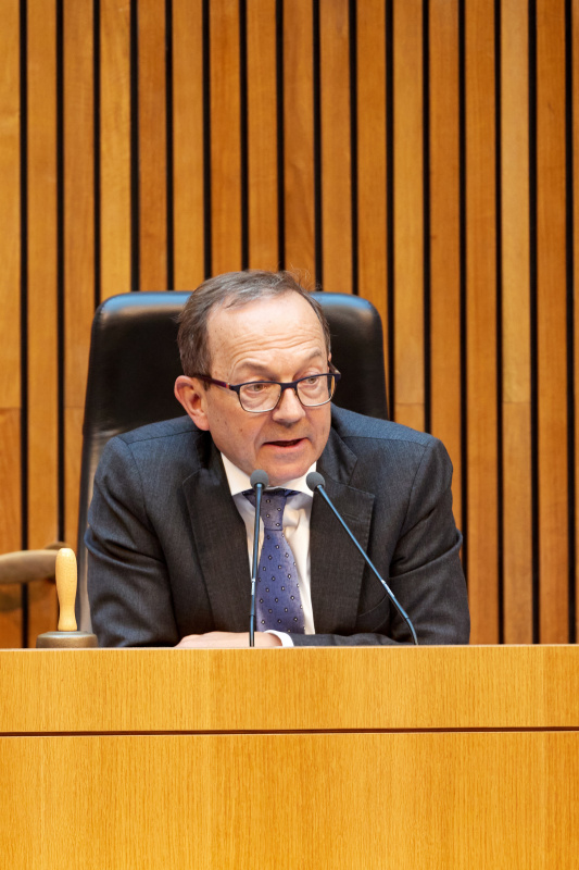 Zweiter Nationalratspräsident Peter Haubner (ÖVP) am Präsidium