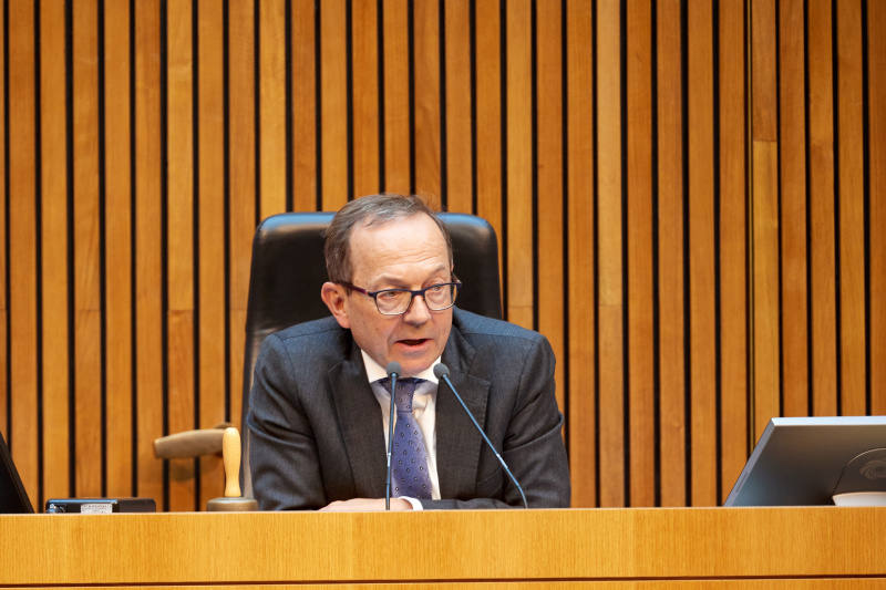 Zweiter Nationalratspräsident Peter Haubner (ÖVP) am Präsidium