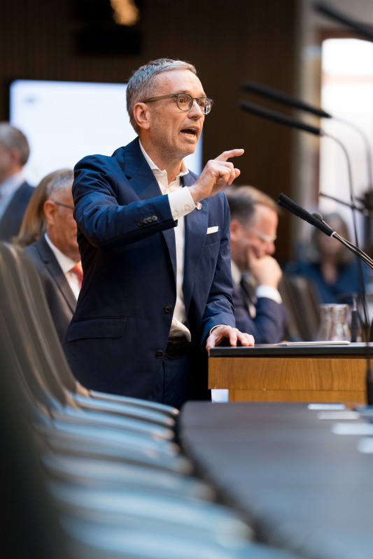 Am Wort: Nationalratsabgeordneter Herbert Kickl (FPÖ)