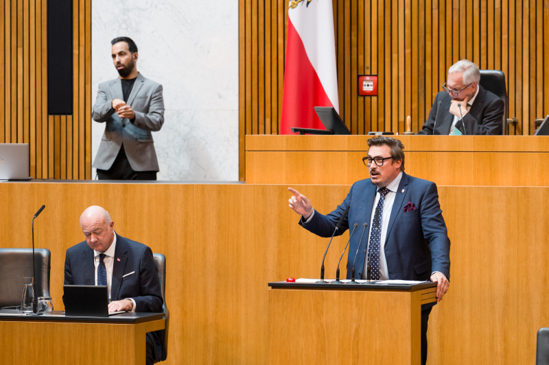 Am Wort: Nationalratsabgeordneter Christoph Steiner (FPÖ)