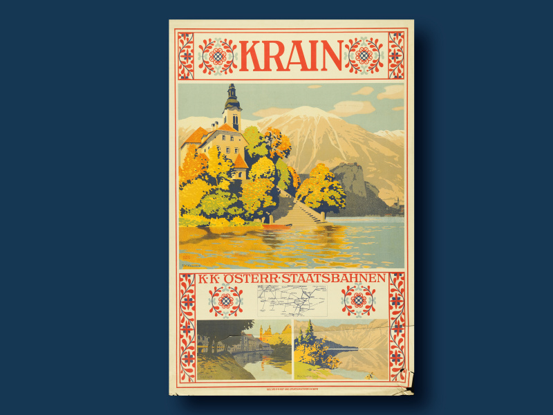 Werbeplakat der K.k. Österreichischen Staatsbahnen, 1910