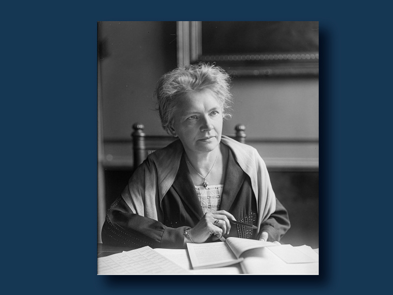 Die aus Olmütz/Olomouc stammende Olga Rudel-Zeynek (1871–1948), Bundesratspräsidentin 1927/28 und 1932, erste Frau weltweit an der Spitze eines Parlaments