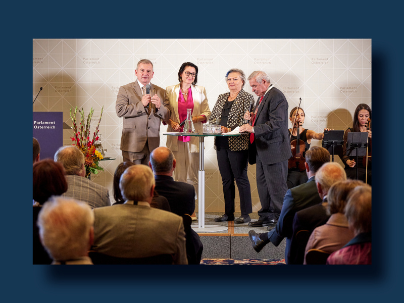 Veranstaltung zum 70. Gründungsjubiläum des Verbandes der deutschen altösterreichischen Landsmannschaften in Österreich (VLÖ) im österreichischen Parlament, 14. Oktober 2024