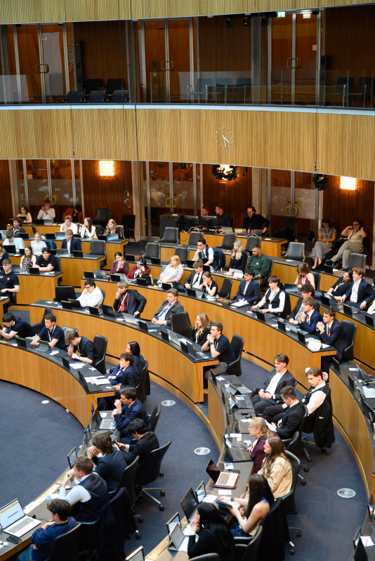 Blick ins Plenum. Veranstaltungsteilnehmerinnen und -teilnehmer