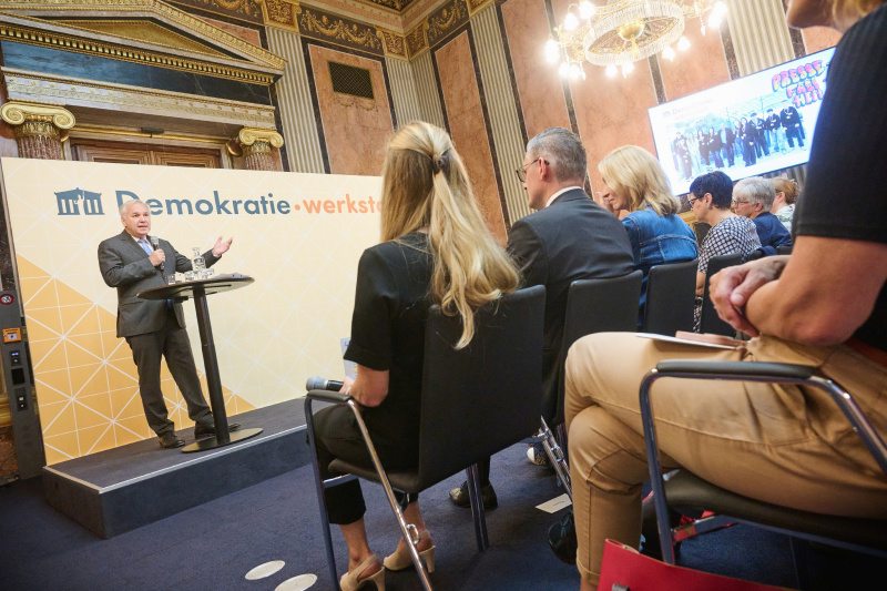 Ehrung der Schulen. Nationalratspräsident Walter Rosenkranz (FPÖ)
