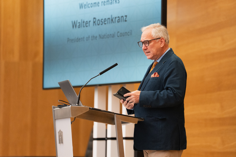 Welcome remarks. President of the National Council Walter Rosenkranz (FPÖ)