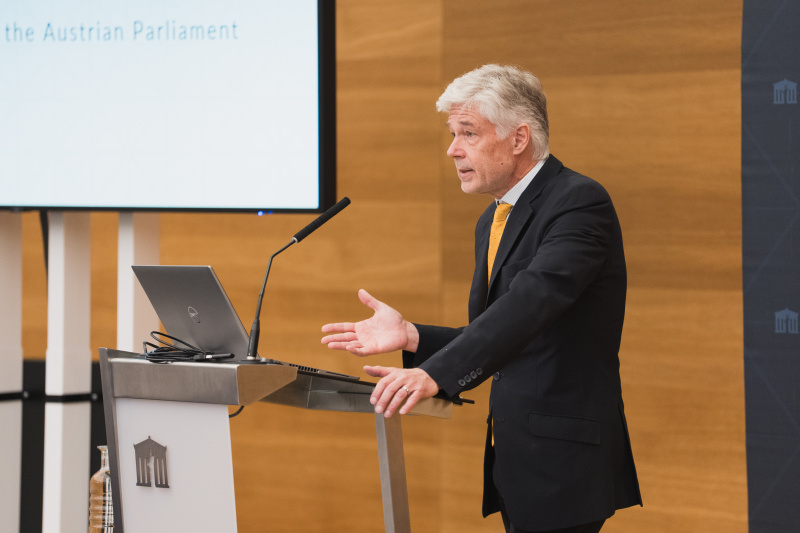 Welcome remarks. Secretary General of the Austrian Parliament Harald Dossi