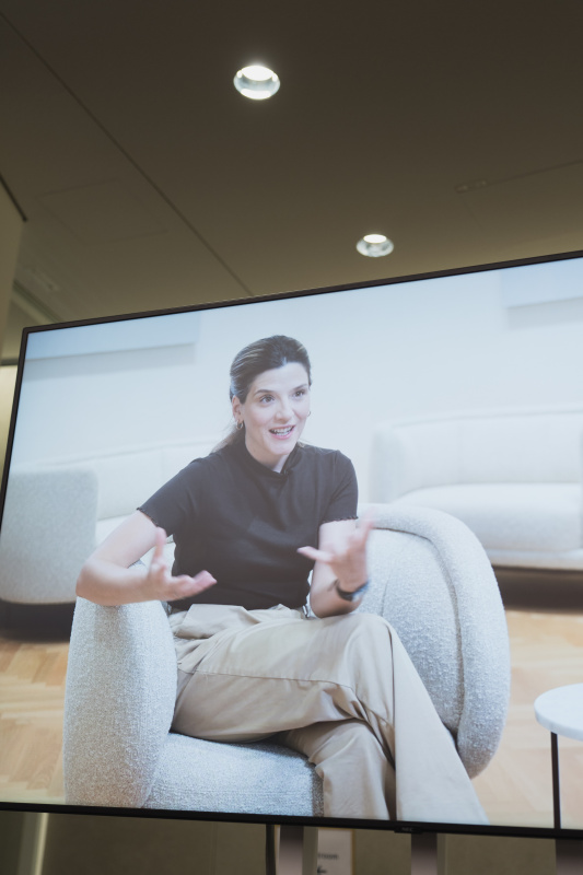 Presentation of the research project 2026. On screen: Dr. Ermela Gianna