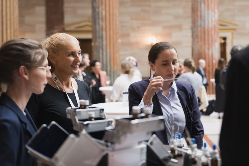 Reception and interactive exhibition